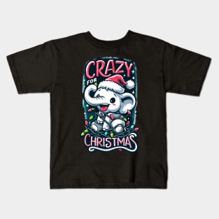 White Elephant Crazy For Christmas Kids T-Shirt